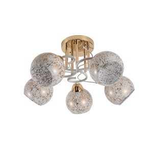 Люстра классическая 12266/5FGD+WT WT+GD купить оптом в ЭкономСвет