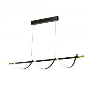 Потолочный светодиодный светильник G51249/1BK+GD купить оптом в ЭкономСвет