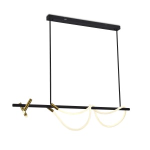 Потолочный светодиодный светильник G52173/1+2BK BRS WT купить оптом в ЭкономСвет