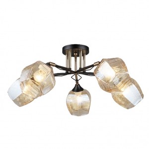 Люстра эконом 12216/5BK+FGD BR купить оптом в ЭкономСвет