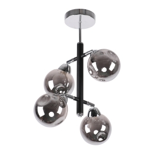 Потолочный светильник 10111/4CR+BK SM купить оптом в ЭкономСвет