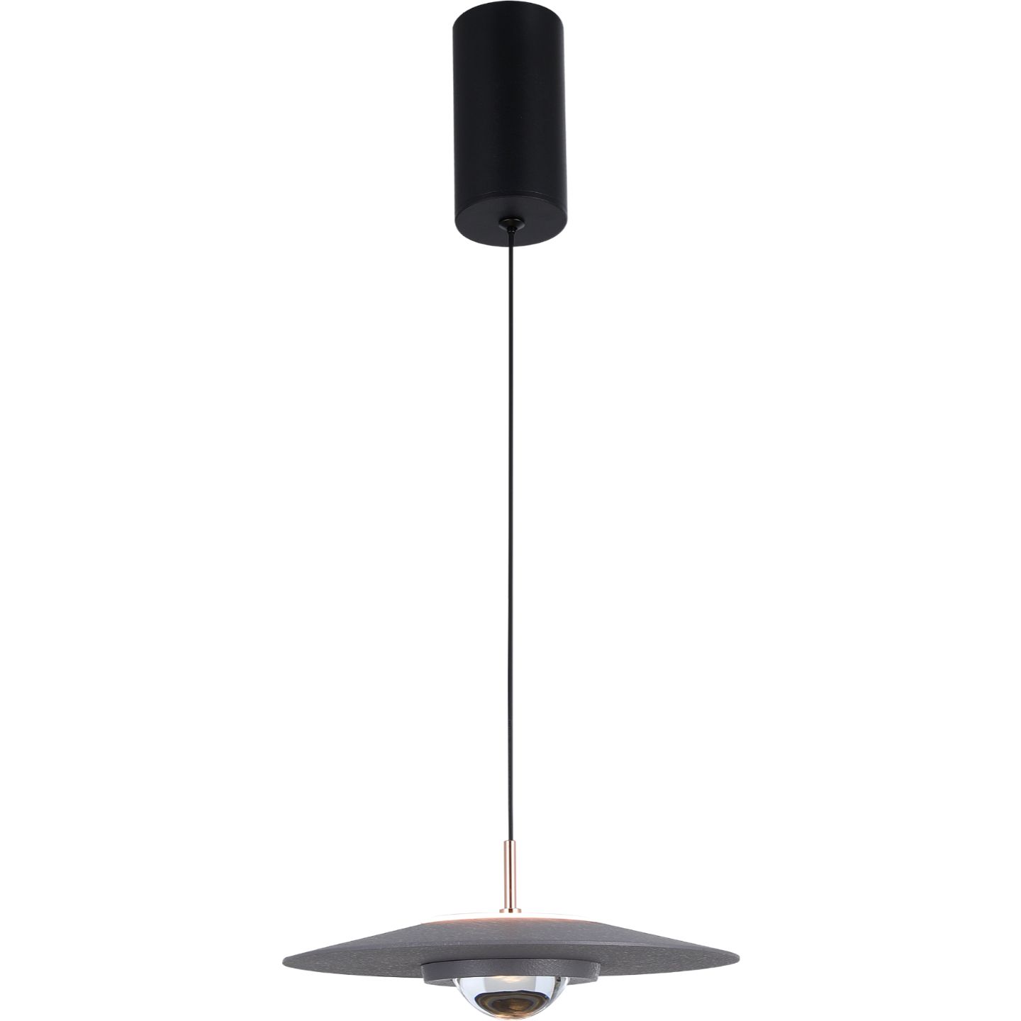 Подвесной светодиодный светильник G52155/1BK GR+CL