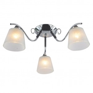 Люстра классическая 13147/3CR+BK WT купить оптом в ЭкономСвет