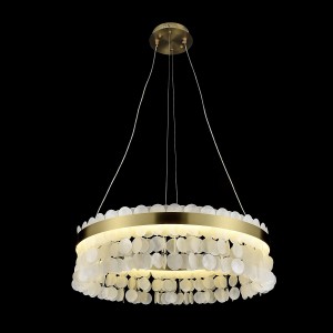 Люстра светодиодная B11189/1BRS+WT LED купить оптом в ЭкономСвет