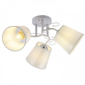 Люстра классическая 20127/3WT+CR WT купить оптом в ЭкономСвет