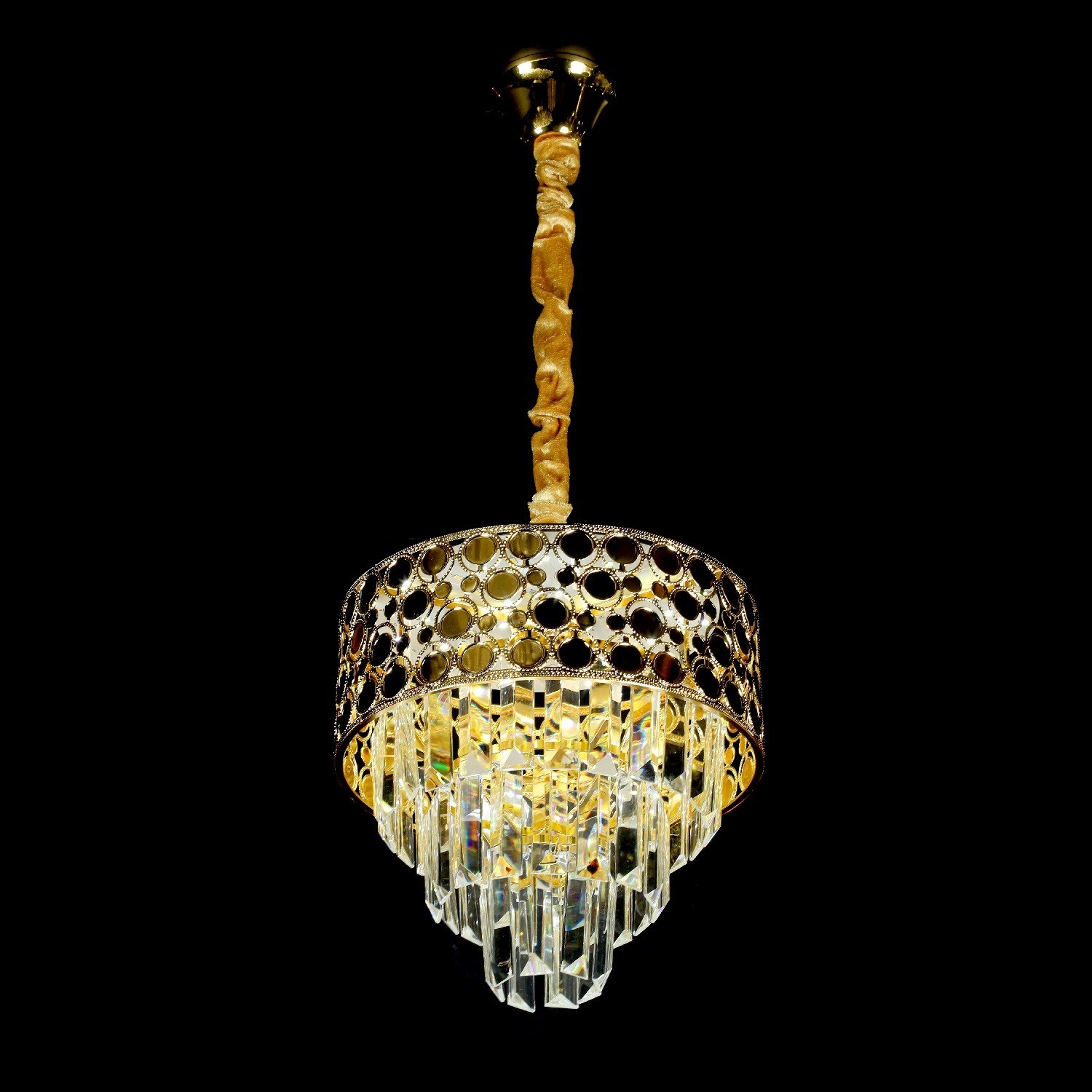 Люстра хрустальная 15554/1GD+CL LED