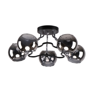 Потолочная люстра 20715/5CR+BK GR купить оптом в ЭкономСвет
