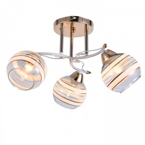 Люстра классическая 12264/3FGD+WT WT+CL+GD купить оптом в ЭкономСвет