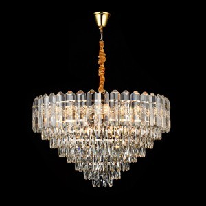 Люстра хрустальная G21095/12GD+CL купить оптом в ЭкономСвет