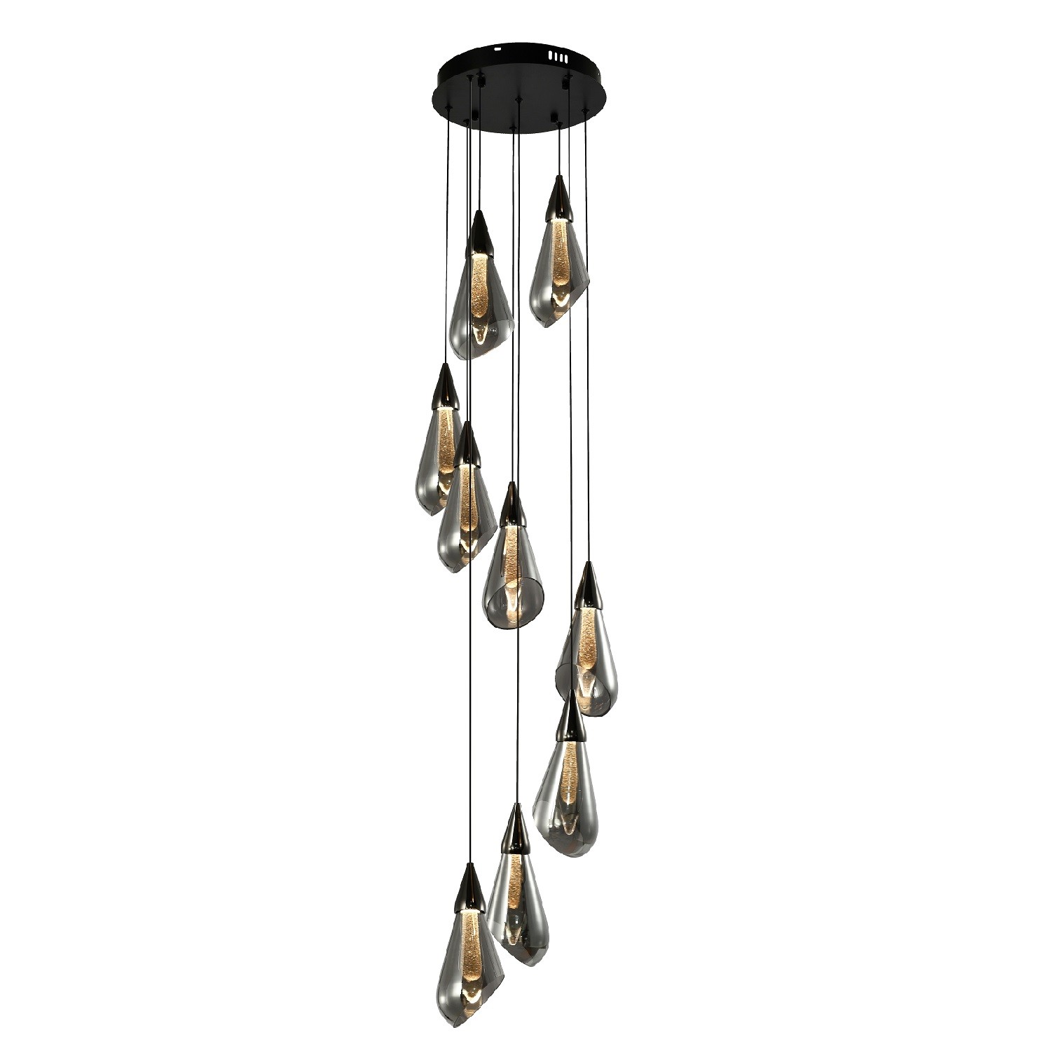 Подвесной светодиодный светильник G52137/9BK+GD SM