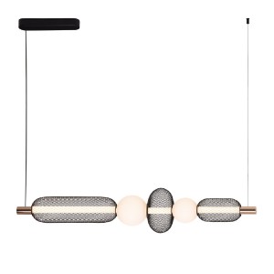 Подвесной светодиодный светильник G52190/5L BK+GD BK+WT купить оптом в ЭкономСвет