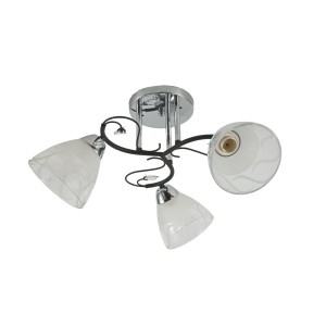 Люстра классическая 12261/3CR+BK WT+CL купить оптом в ЭкономСвет