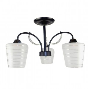 Люстра классическая 12135/3BK+CR WT купить оптом в ЭкономСвет