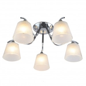 Люстра классическая 13147/5CR+BK WT купить оптом в ЭкономСвет