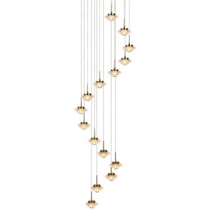 Подвесной светодиодный светильник G52142/15BRS CL купить оптом в ЭкономСвет