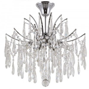 Люстра хрустальная B21078/6CR+CL купить оптом в ЭкономСвет