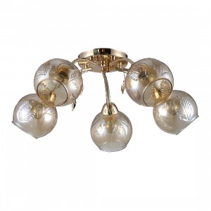 Люстра классическая 12156/5FG AMB купить оптом в ЭкономСвет