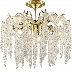 Люстра хрустальная 15026/7GD+CL купить оптом в ЭкономСвет