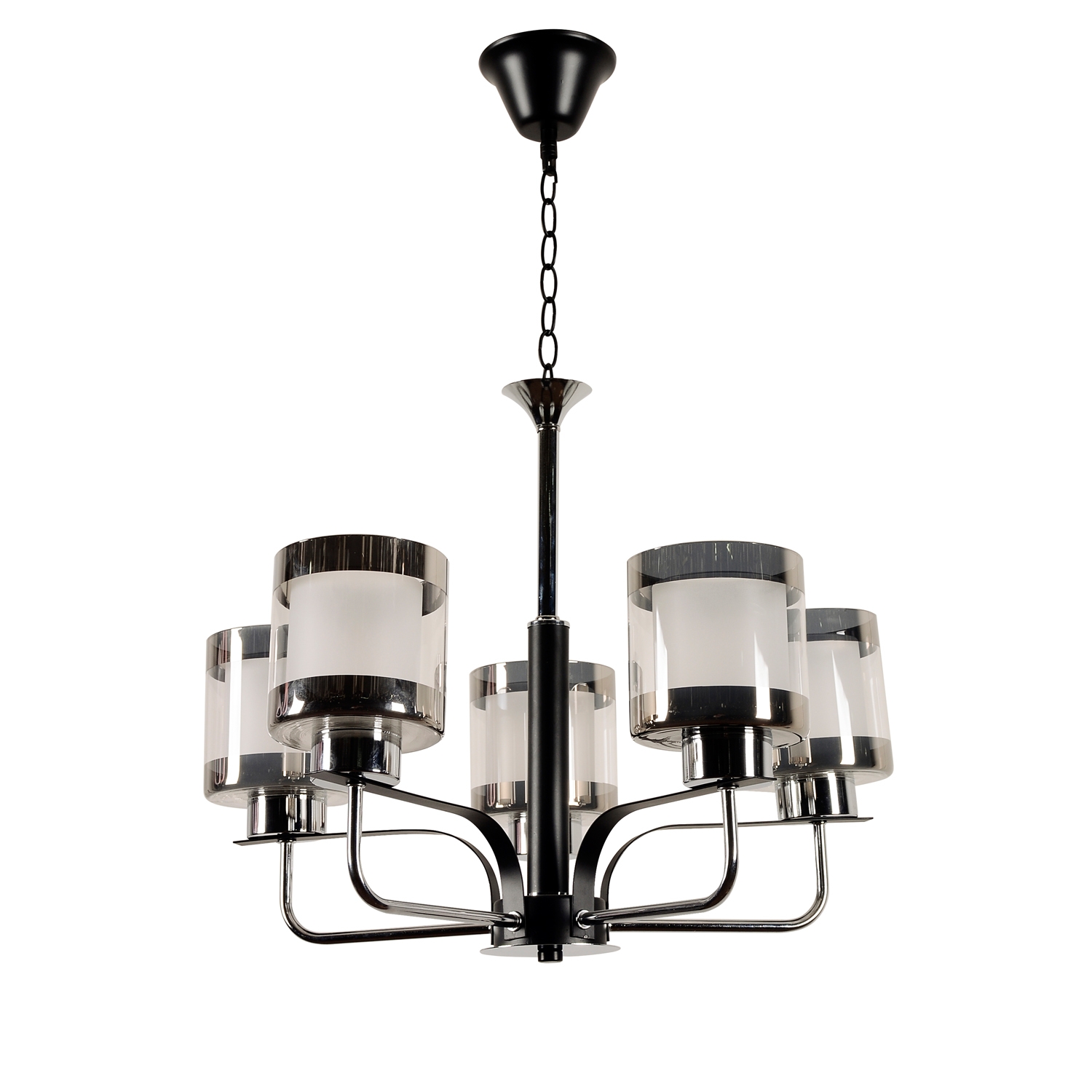 Светильник классический 10357/5CR+BK WT+CL