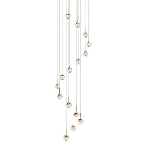 Подвесной светодиодный светильник G52143/15BRS CL купить оптом в ЭкономСвет