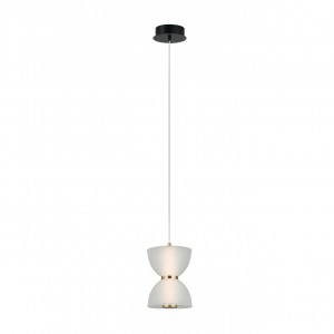 Подвесной светодиодный светильник G52156/1BK BRS+WT купить оптом в ЭкономСвет