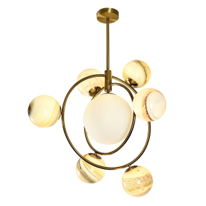 Потолочная люстра G91039/6+1AB купить оптом в ЭкономСвет