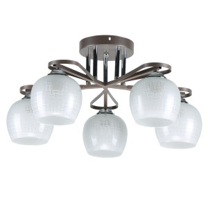 Люстра классическая 10163/5COP+CR WT купить оптом в ЭкономСвет