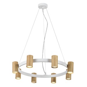 Подвесная люстра 86608/8WT WD купить оптом в ЭкономСвет