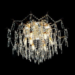 Люстра хрустальная 15544/8+8FGD+CL WTLED купить оптом в ЭкономСвет