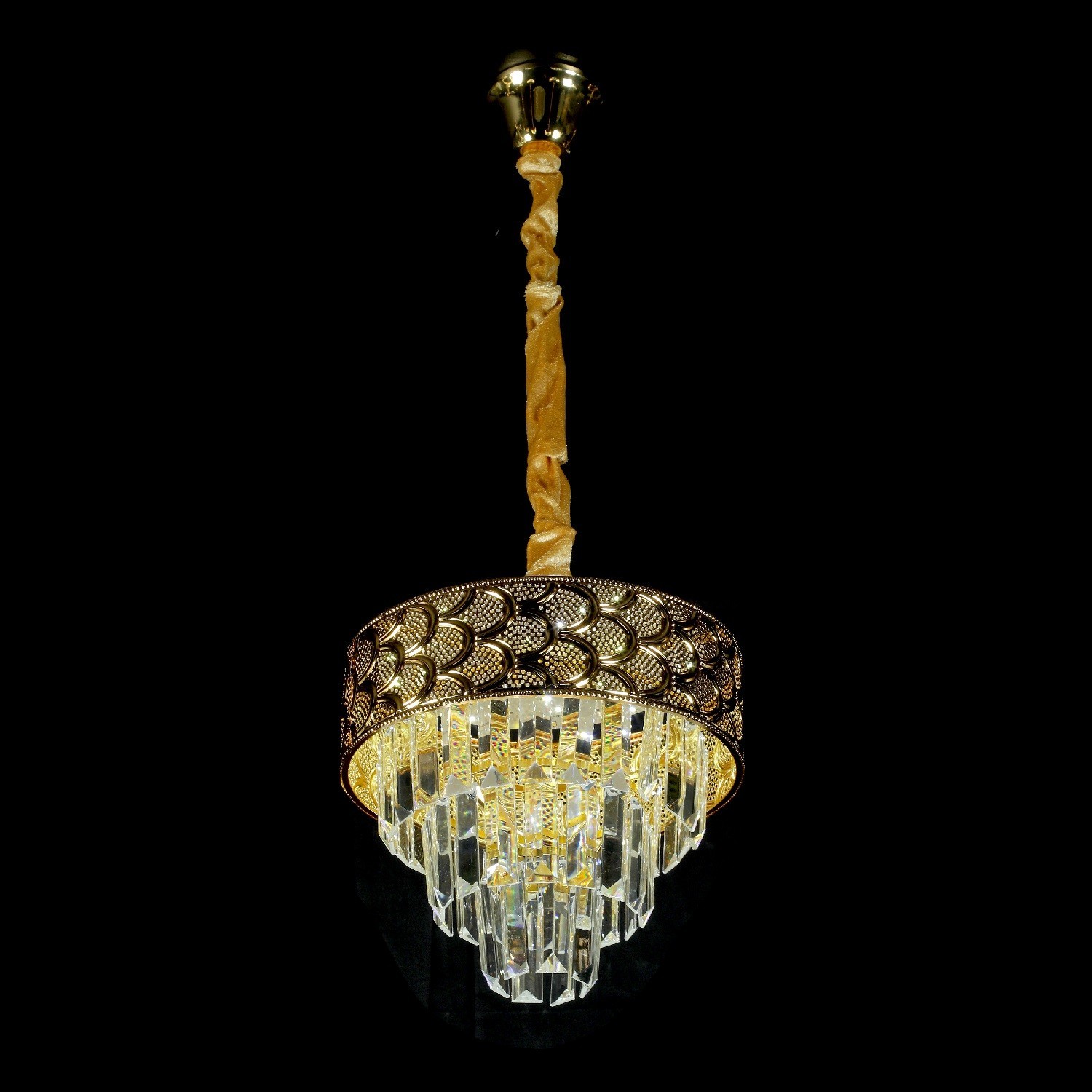 Люстра хрустальная 15553/1GD+CL LED