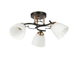 Потолочный светильник 20139/3BK+FGD WT купить оптом в ЭкономСвет