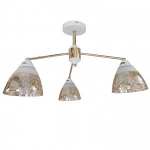 Люстра в стиле модерн 12255/3WT+FGD BR+WT купить оптом в ЭкономСвет