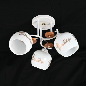 Люстра классическая 10085/3WT+FGD WT+GD купить оптом в ЭкономСвет