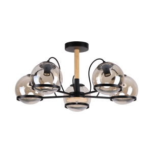 Потолочный светильник 40123/5BK+WD AMB купить оптом в ЭкономСвет