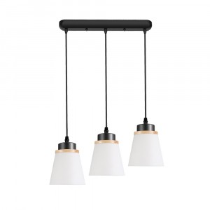 Подвесная люстра 30136/3L BK WT+WD купить оптом в ЭкономСвет