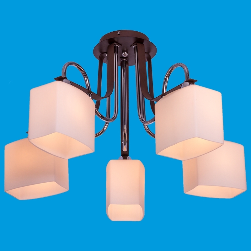 Потолочный светильник 11138/5CR+BR WT - без плафонов, царапины