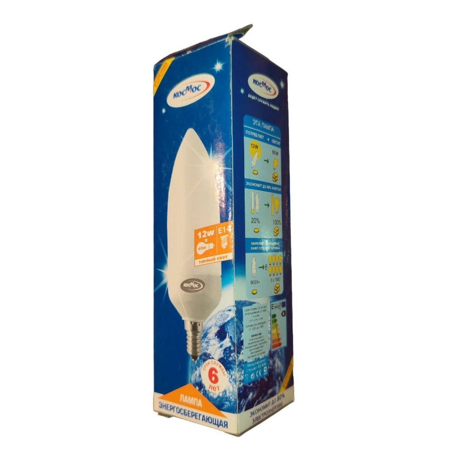 Лампа Космос CN12W-2700K-E14 6Y