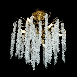 Люстра хрустальная G31320/8GD+CL купить оптом в ЭкономСвет