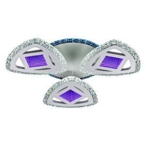 Потолочный светодиодный светильник 51250/3+1WT+3D купить оптом в ЭкономСвет