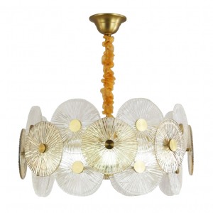 Люстра с хрусталем G51237/10GD купить оптом в ЭкономСвет