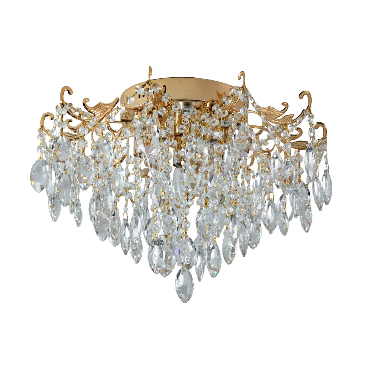 Люстра хрустальная 15543/8+8FGD+CL WTLED