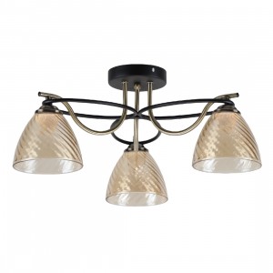 Люстра классическая 13115/3AB+MBK BR купить оптом в ЭкономСвет