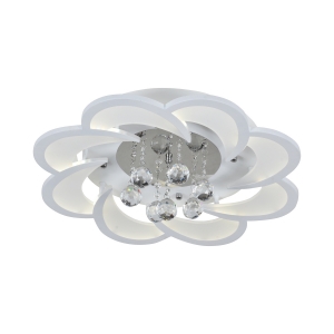 Потолочная светодиодная люстра G61212/8WT купить оптом в ЭкономСвет