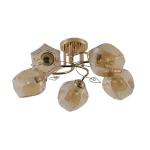 Люстра эконом 12180/5FGD AMB купить оптом в ЭкономСвет