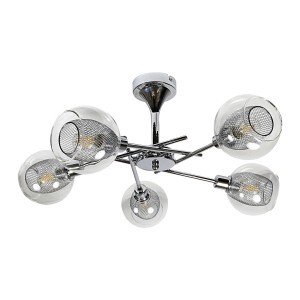 Люстра в стиле модерн 20105/5CR CL+CR купить оптом в ЭкономСвет