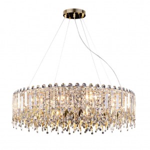 Люстра хрустальная G21137/12FGD+CL купить оптом в ЭкономСвет