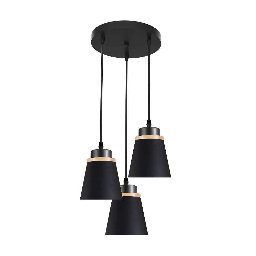 Подвесная люстра 30136/3BK BK+WD