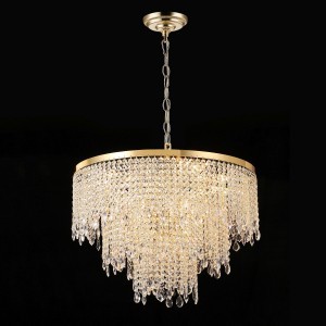 Люстра хрустальная G22044/12GD+CL купить оптом в ЭкономСвет