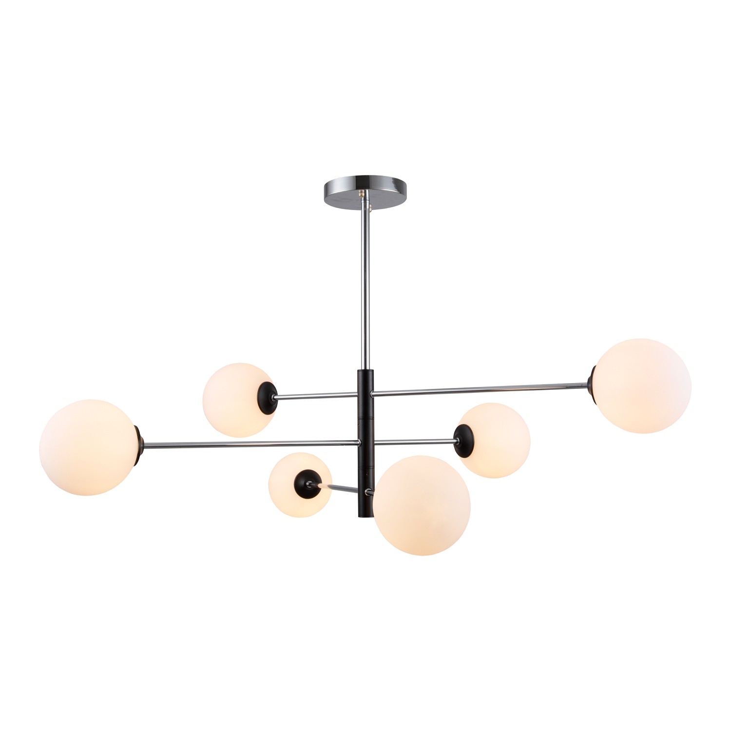 Потолочный светильник 11035/6CR WT - б/у,после сборки,царапины, плафоны с дефектом