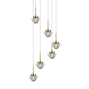 Подвесной светодиодный светильник G52143/6BRS RNB купить оптом в ЭкономСвет